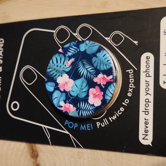 PopSockets Set 2 Phone Grips Floral & Sparkle NEW - Picture 3 of 4
